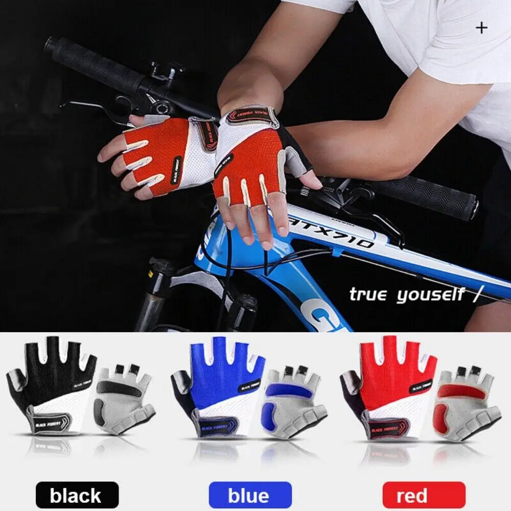 Shockproof GEL Pad Cycling Gloves MTB Gloves Cycling Gloves Bicycle Gloves Half Finger Short Gloves Men Women Summer Bike Gloves 2