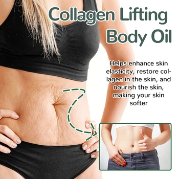 OceAura Collagen Body Oil Tighten Skin Elasticity Increased Moisturizing Body Smooth Non-greasy Rosemary After Shower Body Oil 4