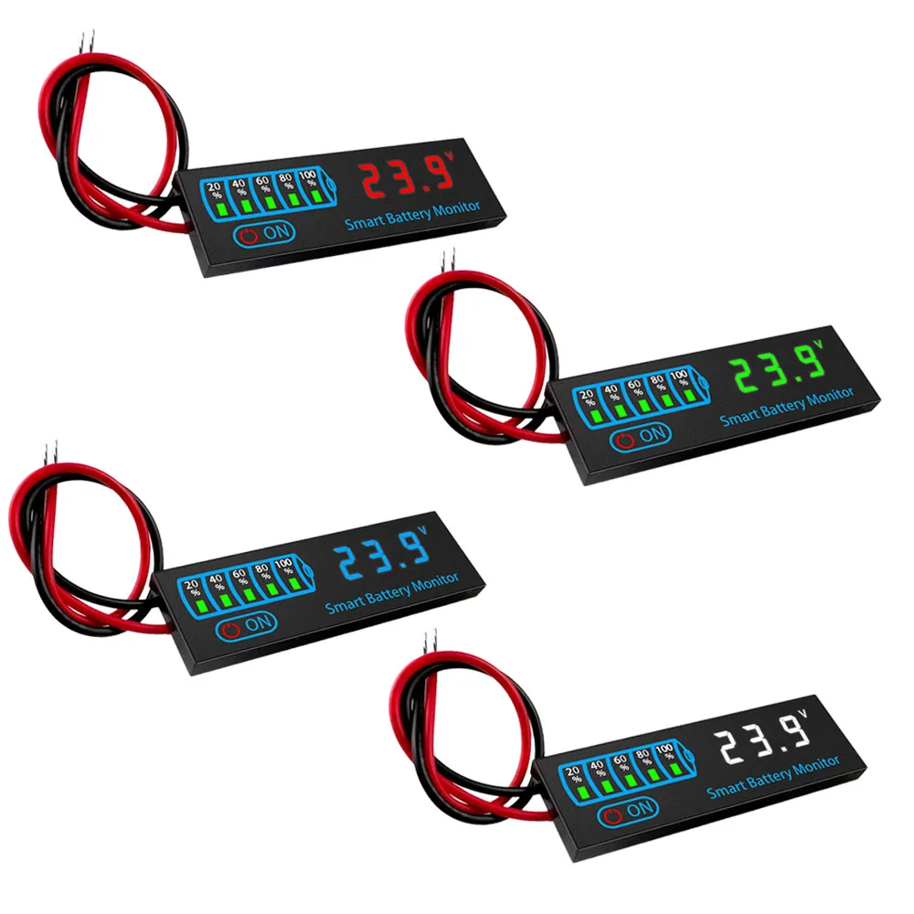 3S-12S 18650 Li-ion Lipo Lithium 7-55V Lead Acid Battery Level Indicator Tester LCD Display Meter Module Capacity Voltage Meter