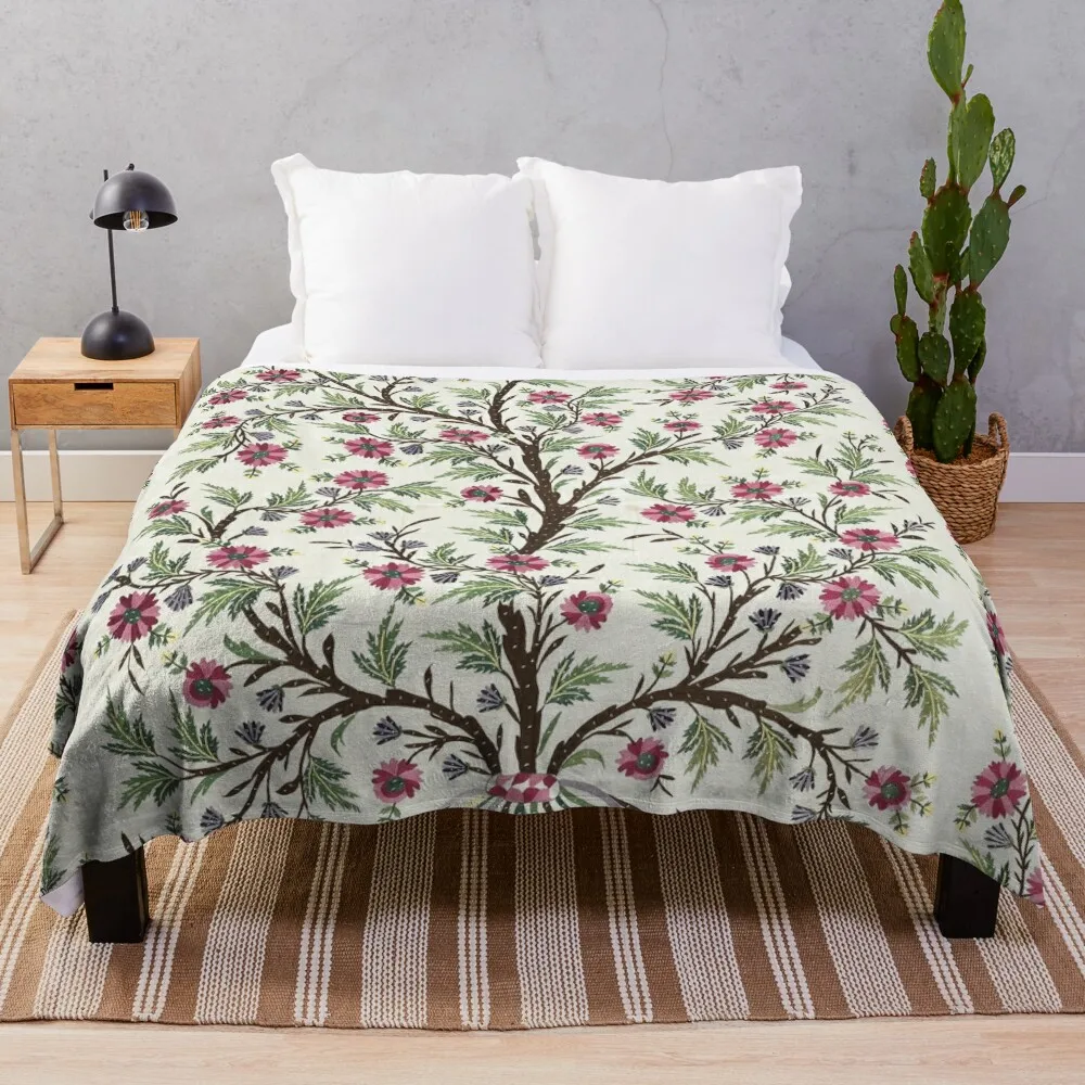 

Vintage Bohemian Suzani 16 Throw Blanket Sofas Furrys warm winter Blankets