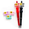 10Pcs Good Vibes Silicone Beads DIY Making Baby Toys Pacifier Chain Pendants Necklace Jewelry Accessories 5