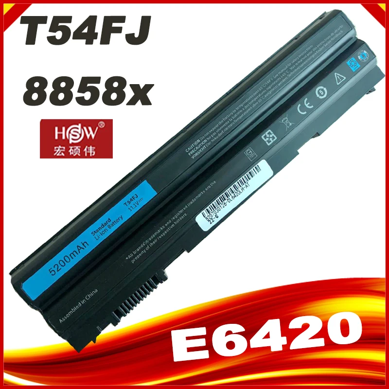 Bateria Nova do Portátil para Dell Inspiron 15 8858x E6420 7520 5520 5720 7720 T54fj Vostro 3460 3560