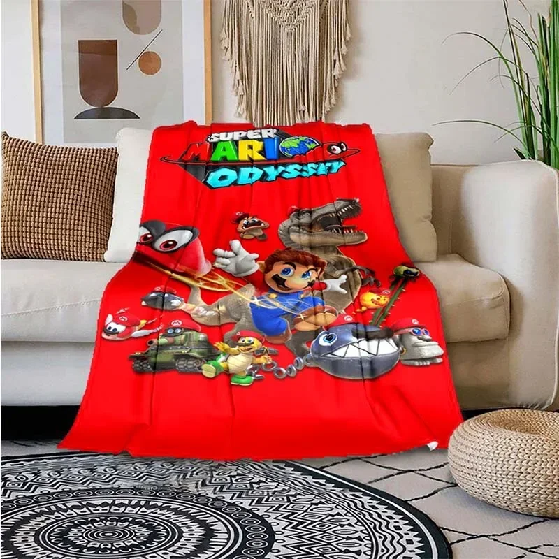 thumbnail image 1 of Manta con estampado de Super Mario, ligera, para sala de estar, dormitorio, habitación de niños, cálida, regalo de Navidad, 1 of 5