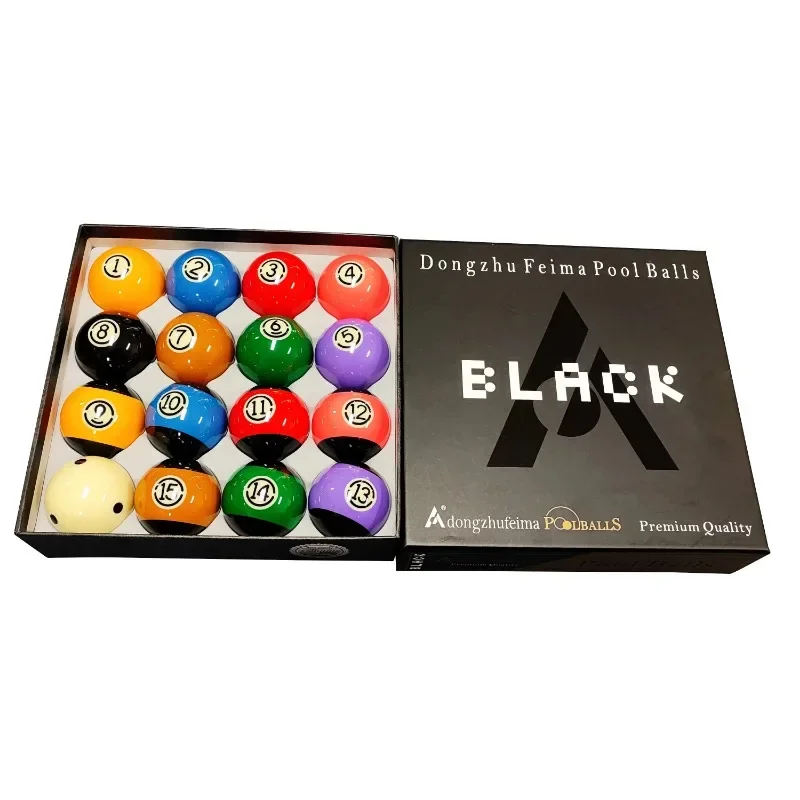 Professional 57mm Billiard Balls Set 16-Color Phenolic Resin Tournament-Grade for Club & Home Training