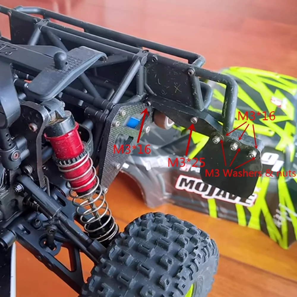 Kotflügel Kotflügel Schmutzfänger mit Delrin-Rahmen für Arrma Mojave 4s 6s – Detail 9
