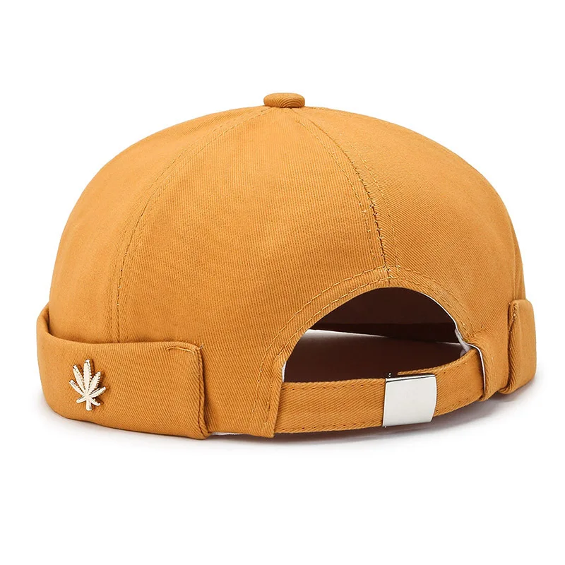 Fashion Vintage Beanie Hats Men Women Spring Autumn Landlord Streetwear Hip Hop Brimless Hat Solid Color Docker Cap_voghion.com