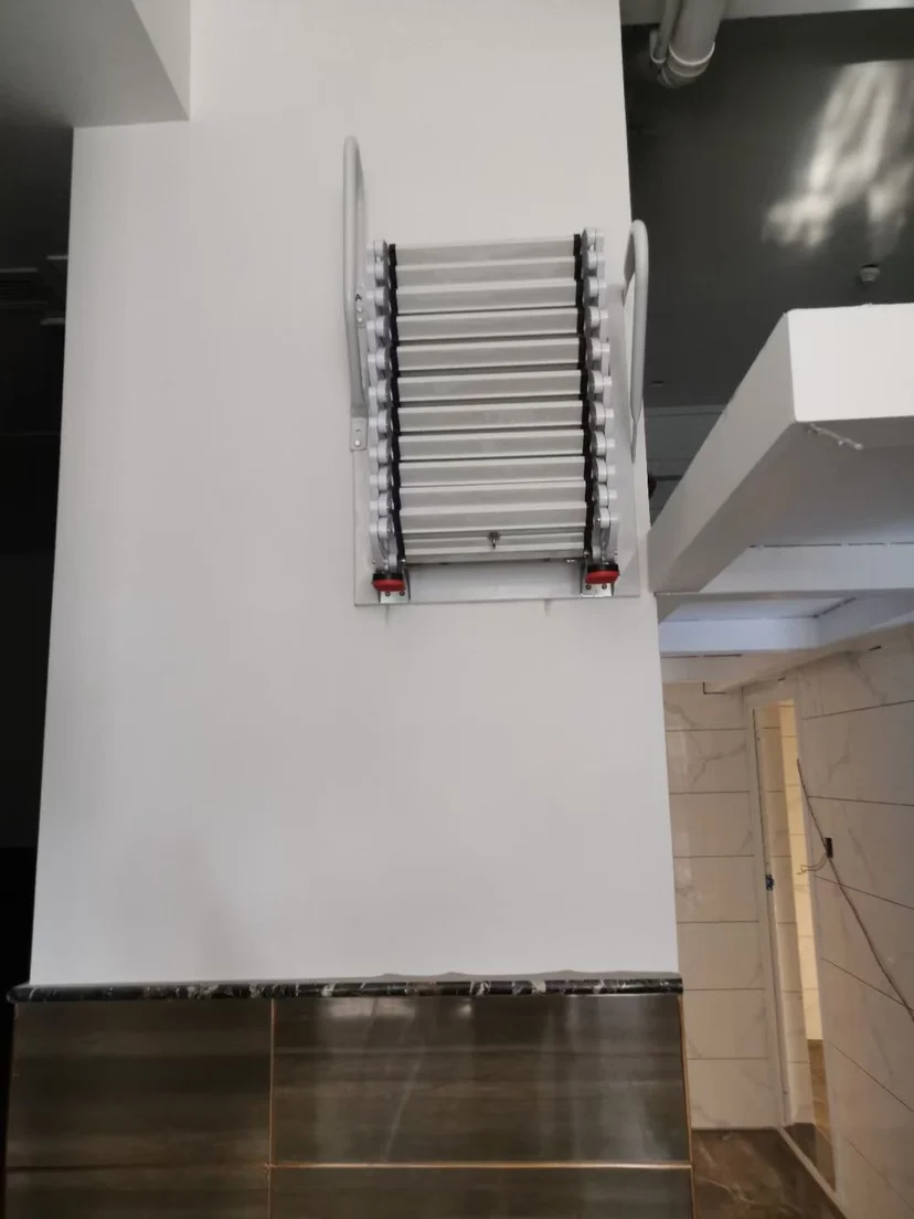 

Customized loft electric invisible elevator staircase carbon steel material titanium magnesium alloy material