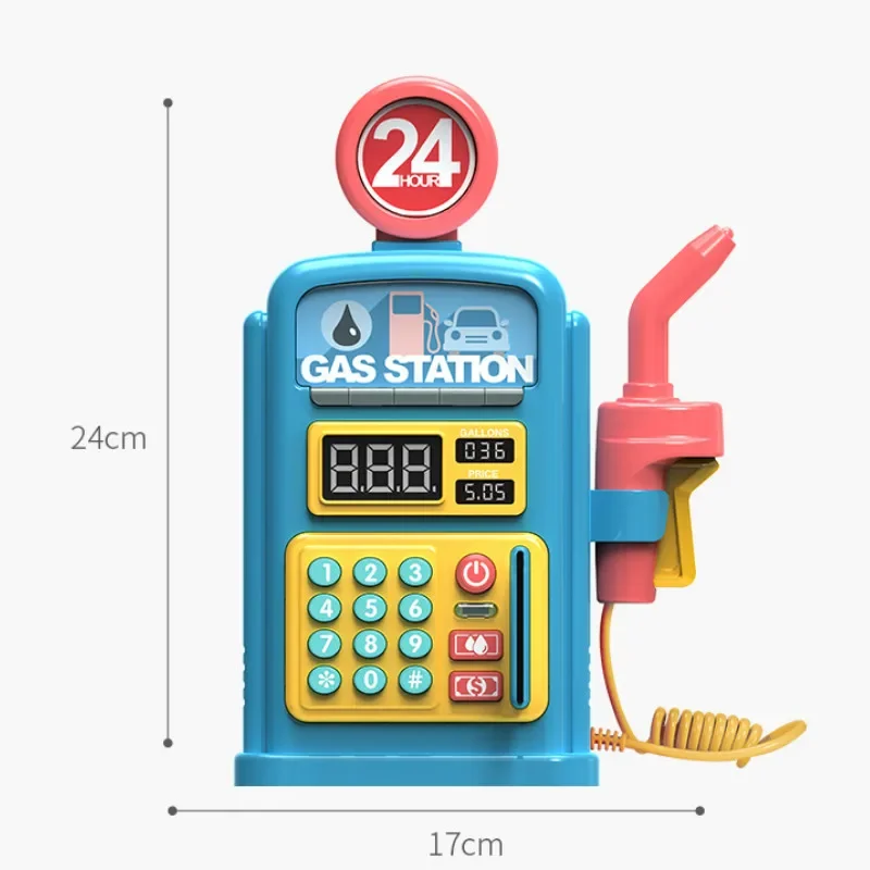 Children's Fantasy Gas Station Toy Little Boy Car Self-help Simulation Gas Station Children Play House Toys Can Sound 6