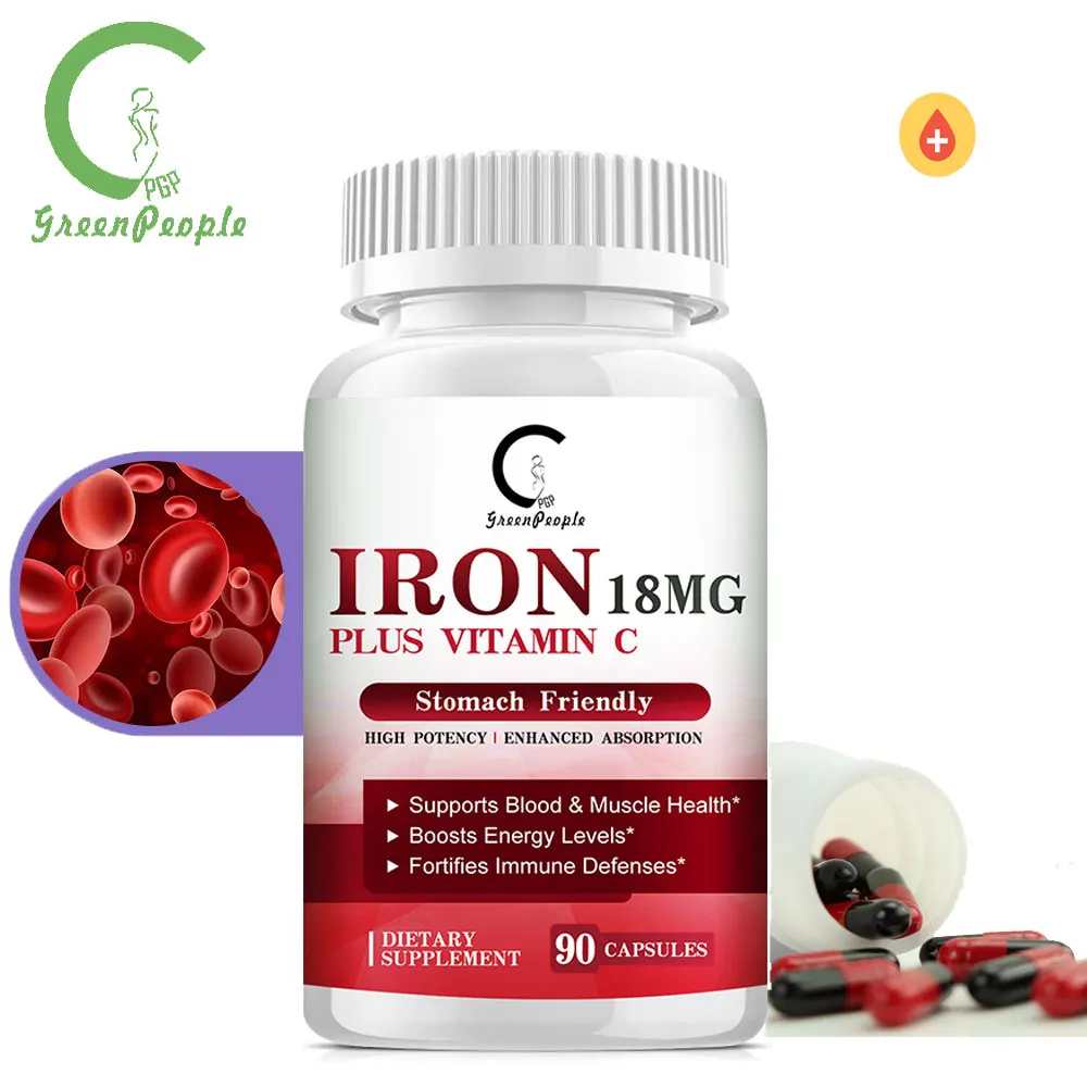 

GPGP Greenpeople Iron Mineral supplements Easily absorbed Support Hematopoietic function Improve weakness For Anemia