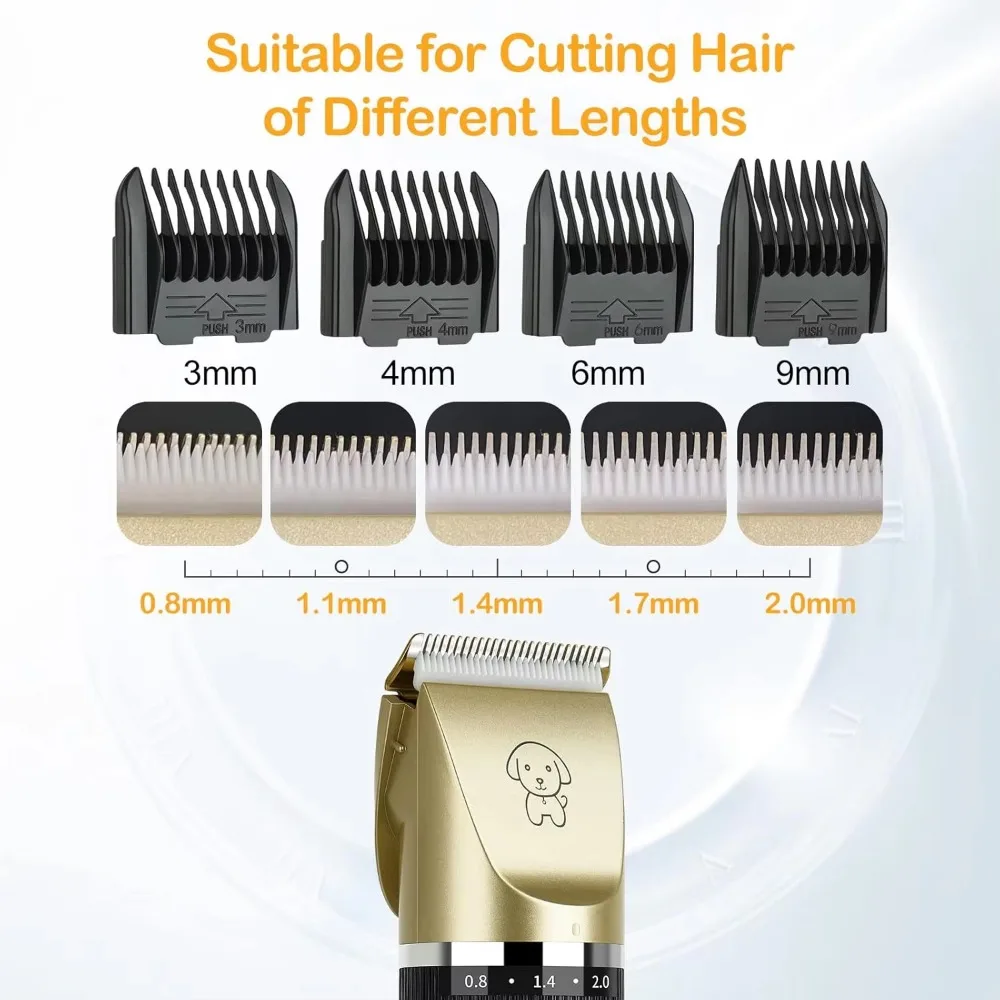 Dog Clipper Dog Hair Clippers Grooming Pet Cat Haircut Trimmer Shaver Set Cordless Rechargeable Professional Hair Trimmer hair trimmer pet clipper dog hair trimmer pet hair trimmer dog clipper