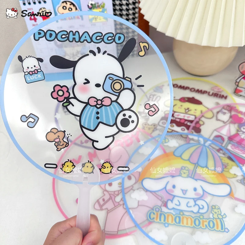 

Summer Sanrio Children Handheld Small Fan Kawaii Cinnamoroll My Melody Cartoon Anime PVC Boy Girl Hand Operated Fan Toy 2023