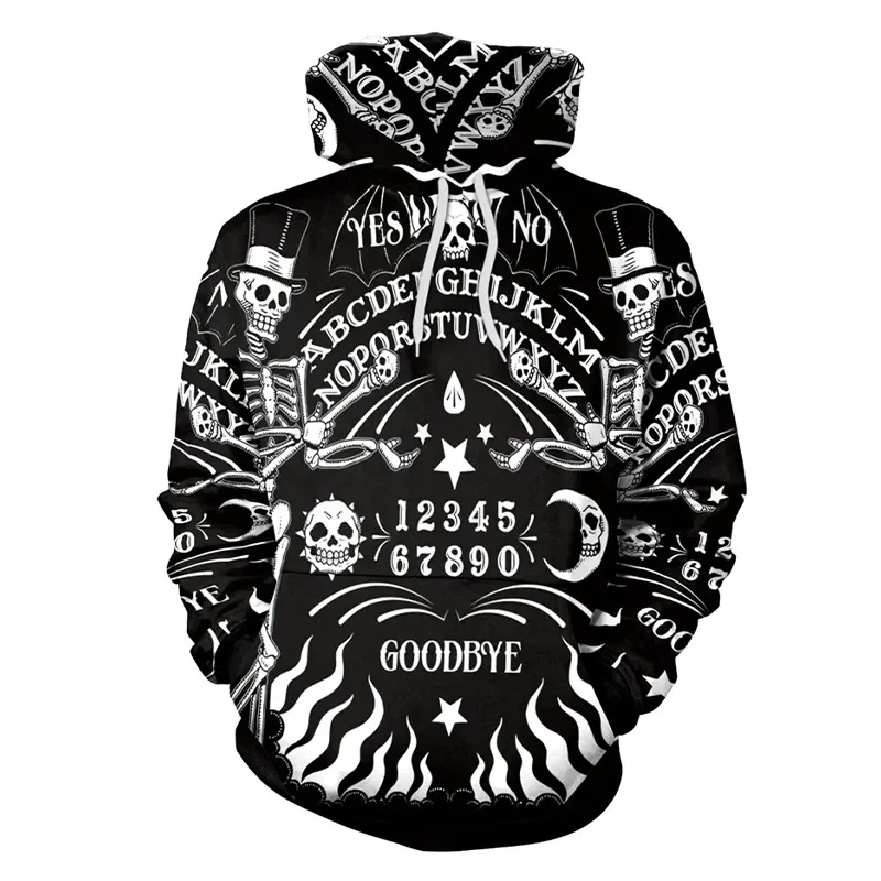 

Gothic Witch hoodie Men Horror Skull 3D printed sweatshirt Women Fashion hooded jumper street wear hoodies for men free shipping