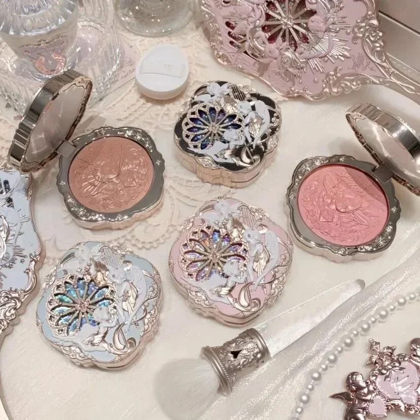 Flower Know Little Angel Collection Makeup Gift Box Eyeshadow Blush Cream Matte Lipstick Highlighter Full Kit All In One 3