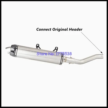Motorcycle ATV Exhaust System Middle Link Pipe For Yamaha YFZ450R YFZ450R SE 2014-2024