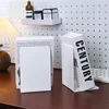 2pc Colorful L-Shaped Bookends Plastic Organizer Stand Office Stationery Holder Book Stand Desk Organizer Bookends 1