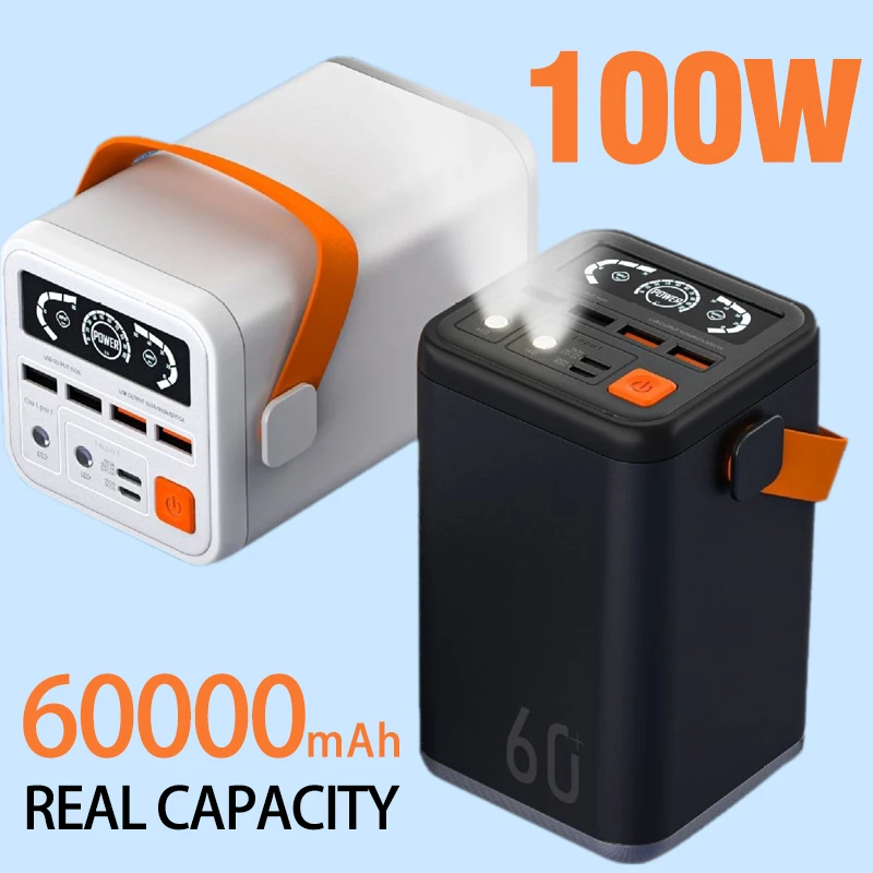 

High capacity power pack with digital display, outdoor mobile power pack, fast charging, original, 60Ah, 18WPD