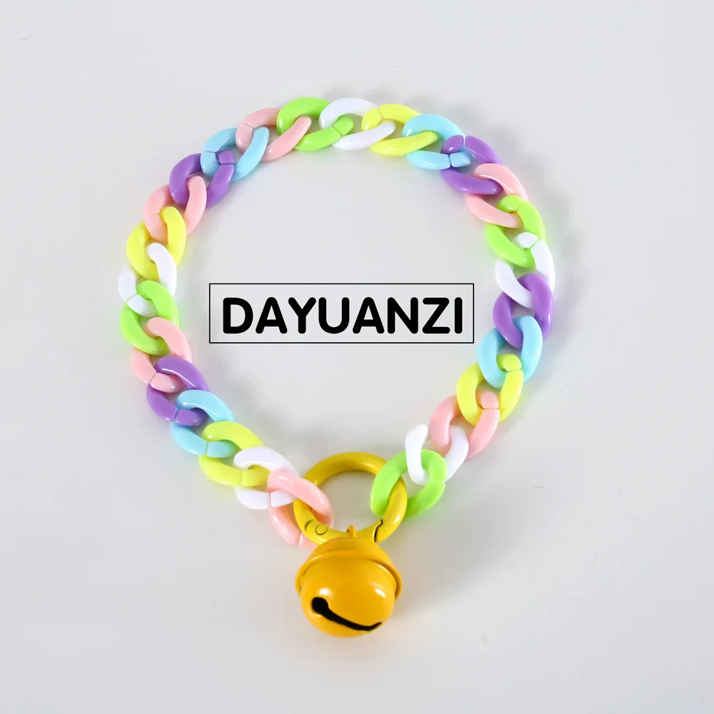 Title 23, Pet Cat Collar with Bell Macaron Candy Color Re...