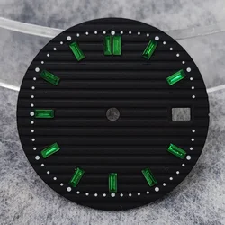 Nautilus Dial High - Quality Green Luminous Watch Repair Accessory with Customized Logo (NO.13)