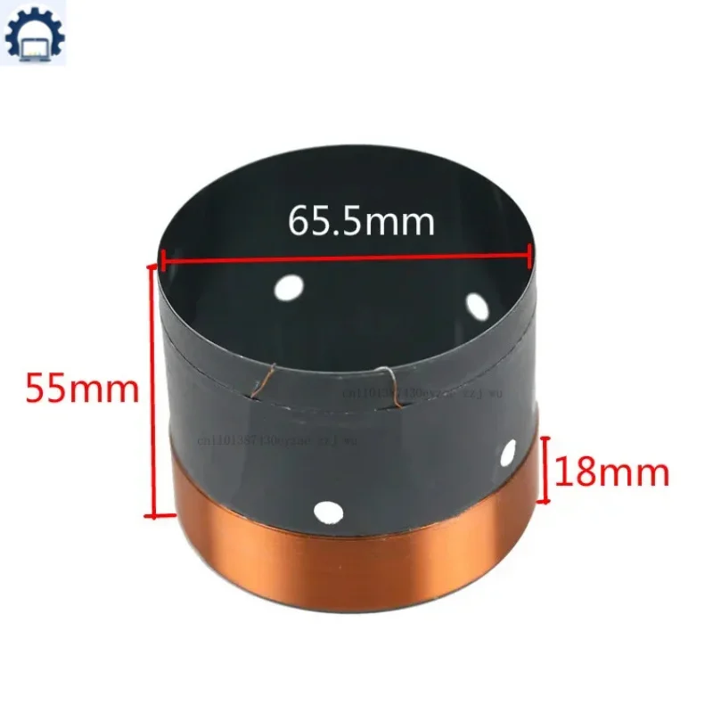 ZJ-스피커 베이스 보이스 코일 63.5mm 64mm 65.5mm 8옴 블랙 알루미늄 원형 구리선 10-15인치 스피커 DIY용 할인 판매 2개