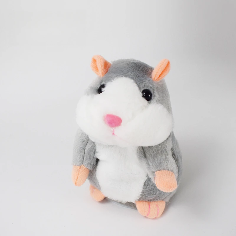 Cute Talking Hamster Speak Talk Sound Record Repeat Stuffed Plush Animal Kawaii Talking Hamster Mouse Toys For Children Gifts