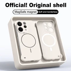 Slim Bezel - less Magnetic Ring Camera Protective Case in Skin - Feel Finish for Vivo V70 Elite (Beige)