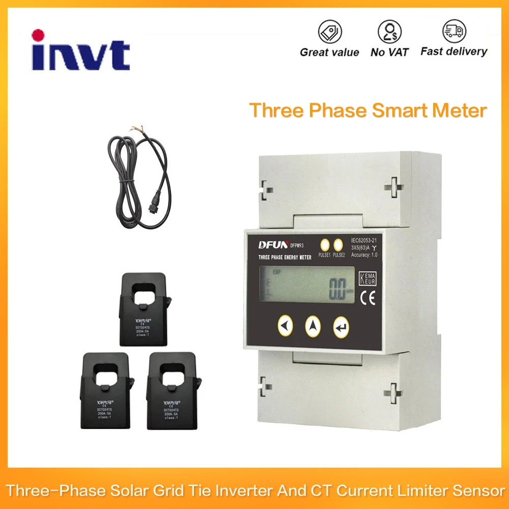 Singlephase or ThreePhase INVT Solar Grid Tie Inverter CT Current