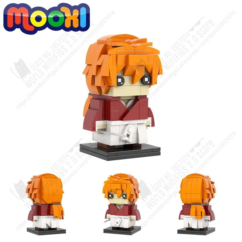 MOC7127 DIY 히무라 켄신 워리어 빌딩 블록, 창의적인 애니메이션 캐릭터..