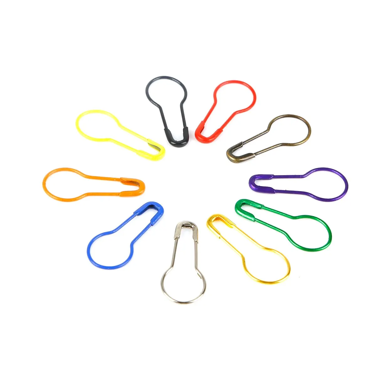 Sewing Pins Metal Pins 100Pcs Cucurbit Pear Shaped Metal Safety Pin
