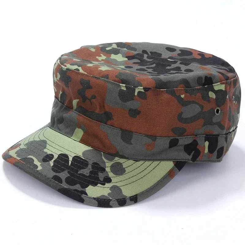 Tactical Training Flecktarn Camouflage Cap Men Fishing Hiking Baseball Cap Unisex Paintball Flat Hats baseball cap camouflage hat tactical hat