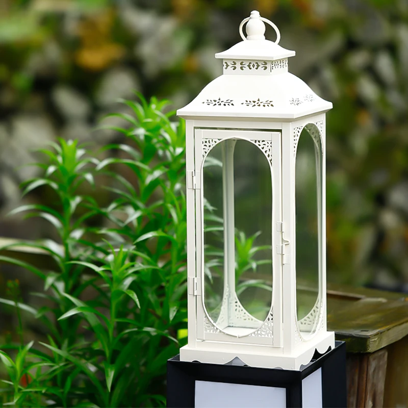 

Lantern Decoration Candle Holder Wedding Autumn Room Luxury Candle Holder Vintage Metal Swieczniki Dekoracyjne Home Decor RR50CH
