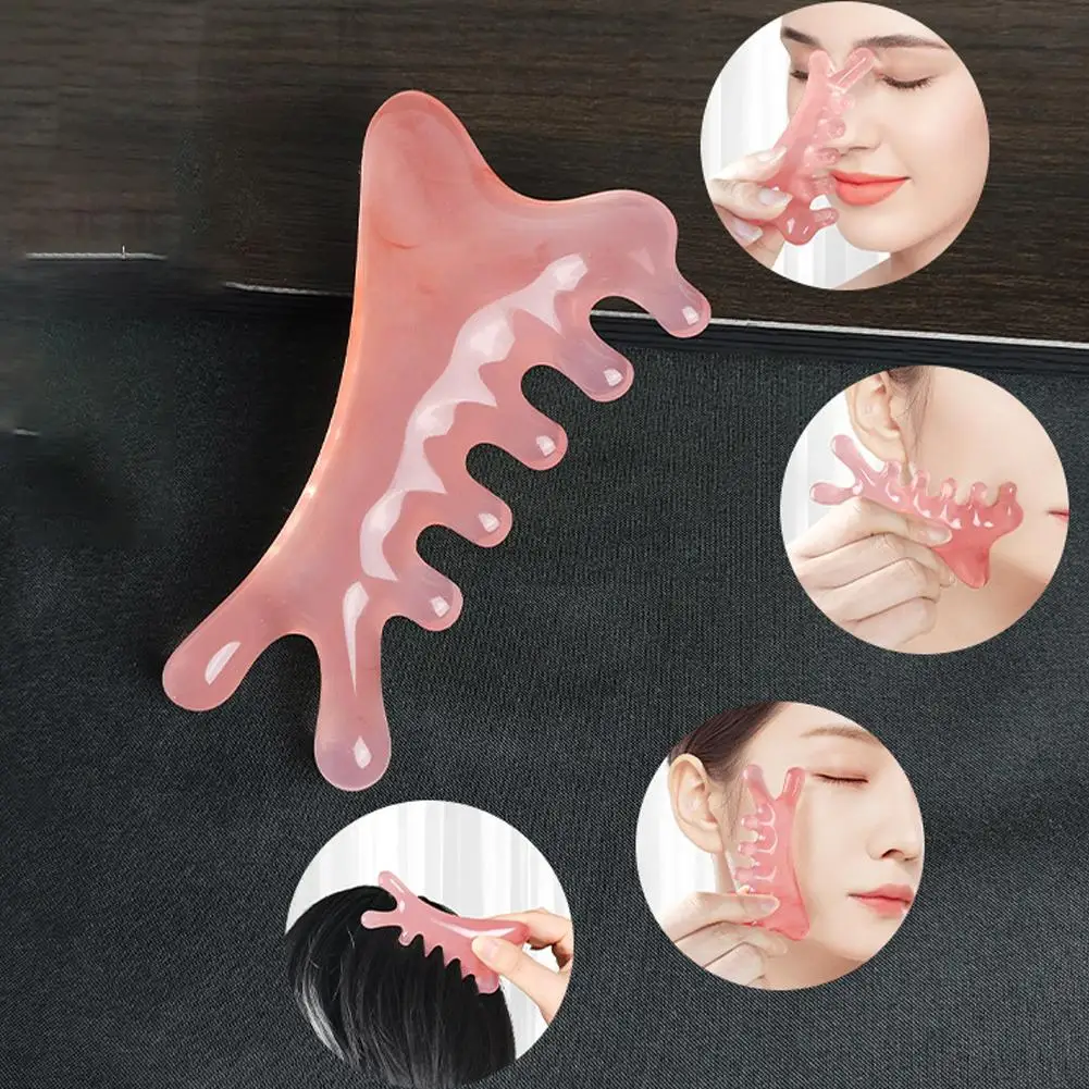 Resin Massage Comb for Scalp Therapy and Hair Care