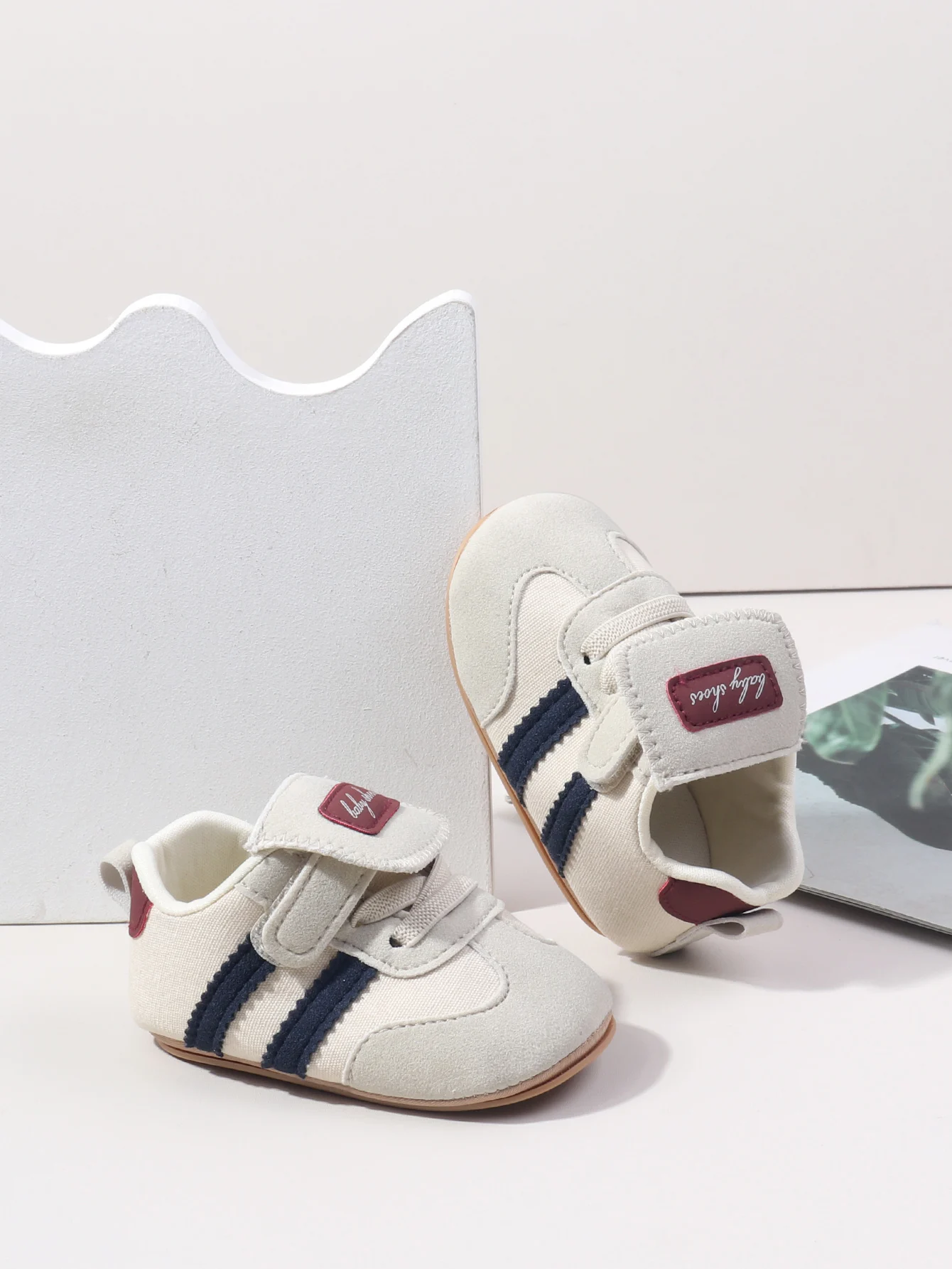 2025, Frühling und Herbst, für Babys, Mädchen und Jungen, lässige Turnschuhe, TPR-Sohle, PU-Leder, Klettverschluss, Schuhe für Neugeborene, erste Wanderer – Detail 14