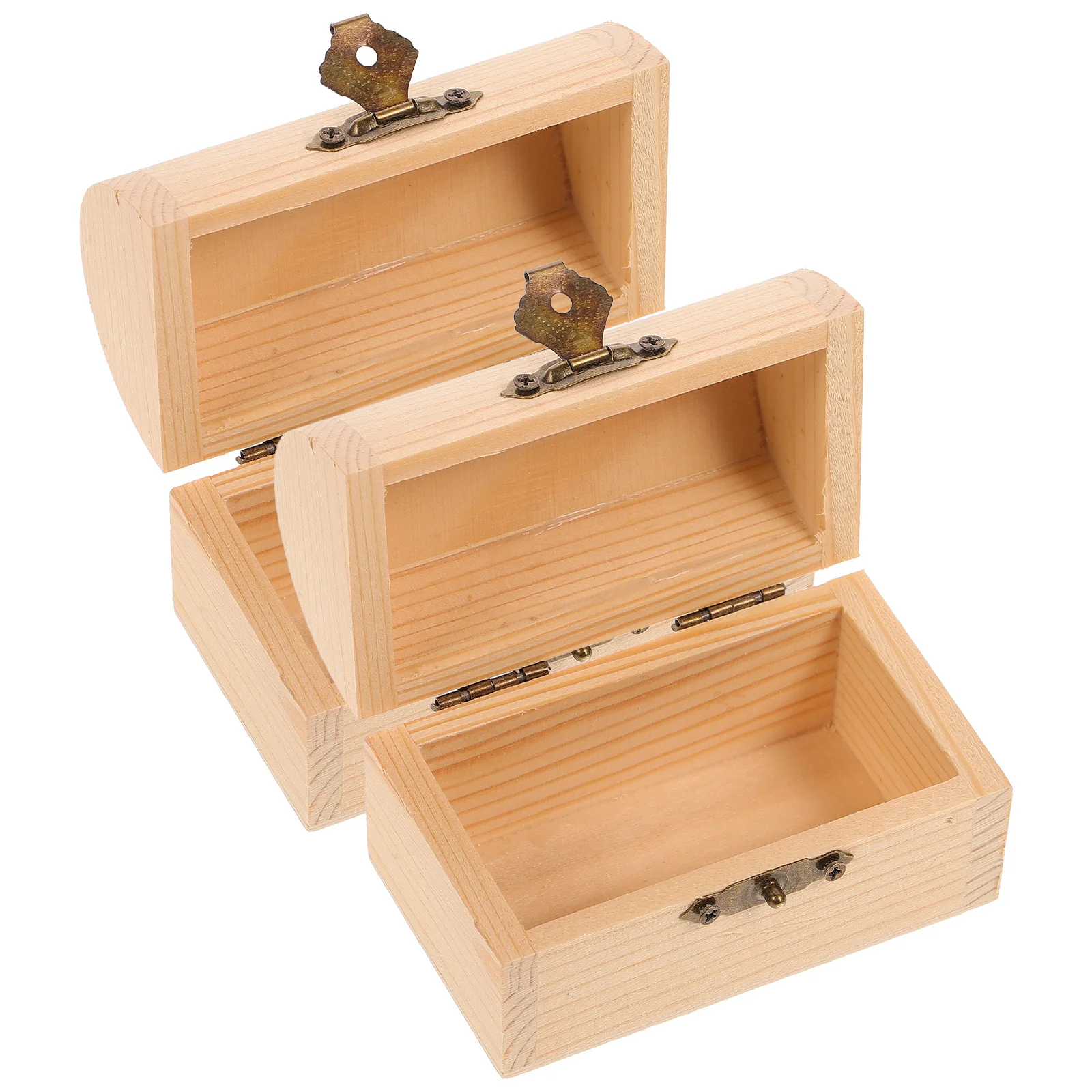 Scatola Del Tesoro In Legno Da 2 Pezzi/1 Pz Scatola Del Tesoro In Legno Soild Scatola Portagioie In Legno Vintage Scatola Del Petto Con Fibbia