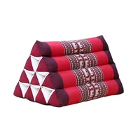 Handmade Thai Triangle Cushion 50x30x30cm Comfortable Backrest for TV or Reading Incline Pillow for Relaxing Indoor or Outdoor 1