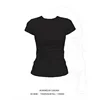 Slim Fit Short Sleeve T-Shirt Women's Summer Korean Style Sweet And Spicy Girl Pure Color Slimming Pure Desire Top Direct Sale