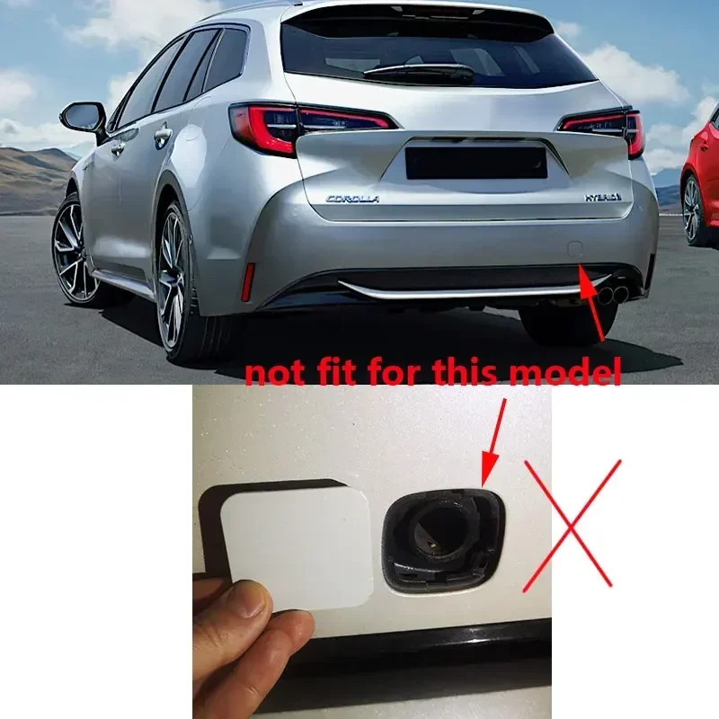 Front Bumper Cover Car Rear Bumper Hook Cover Car Front Rear Bumper Tow Hook Cap Lower Grille Cover Hauling Eye Lid For Toyota Corolla