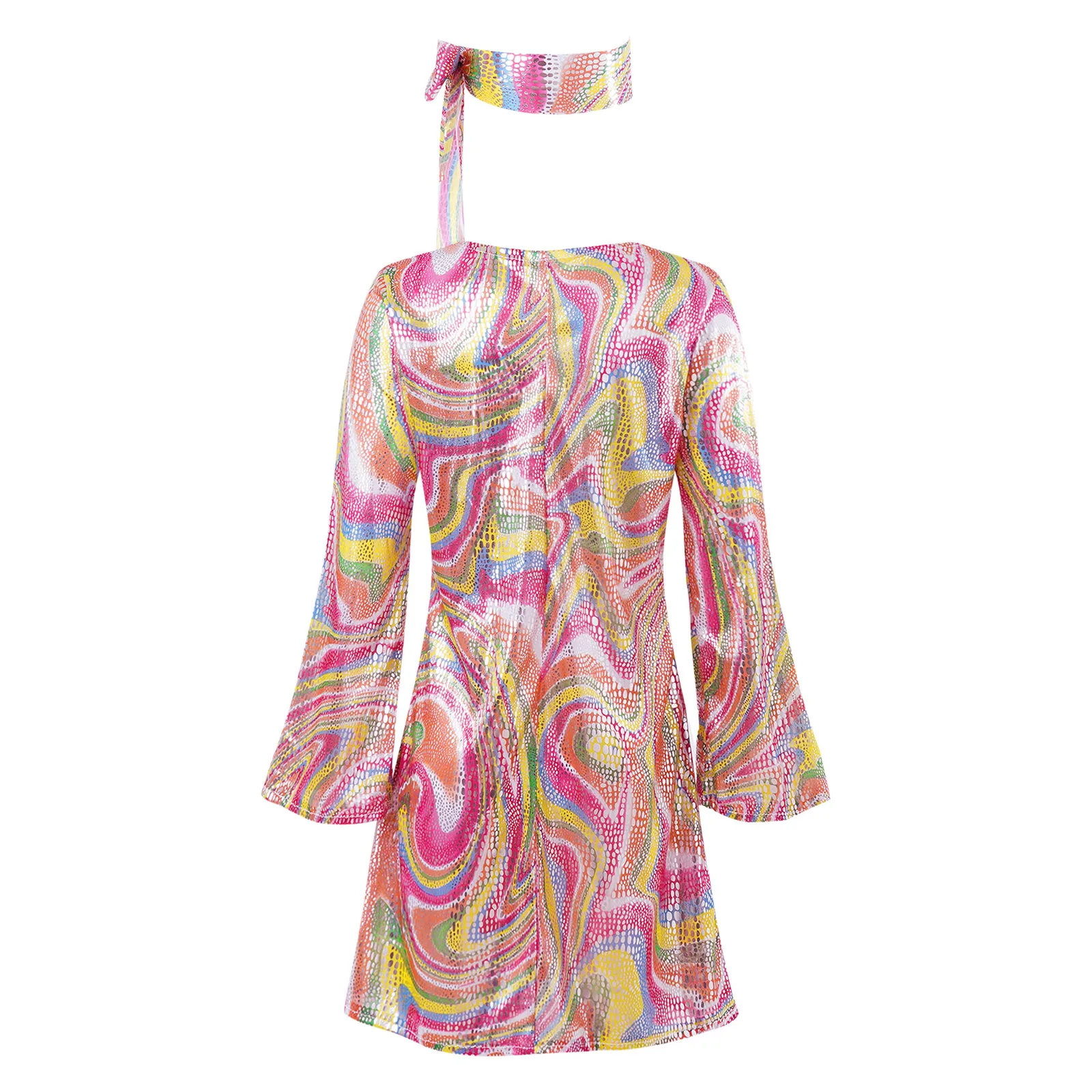 Costume da discoteca per bambine anni '70, per Halloween