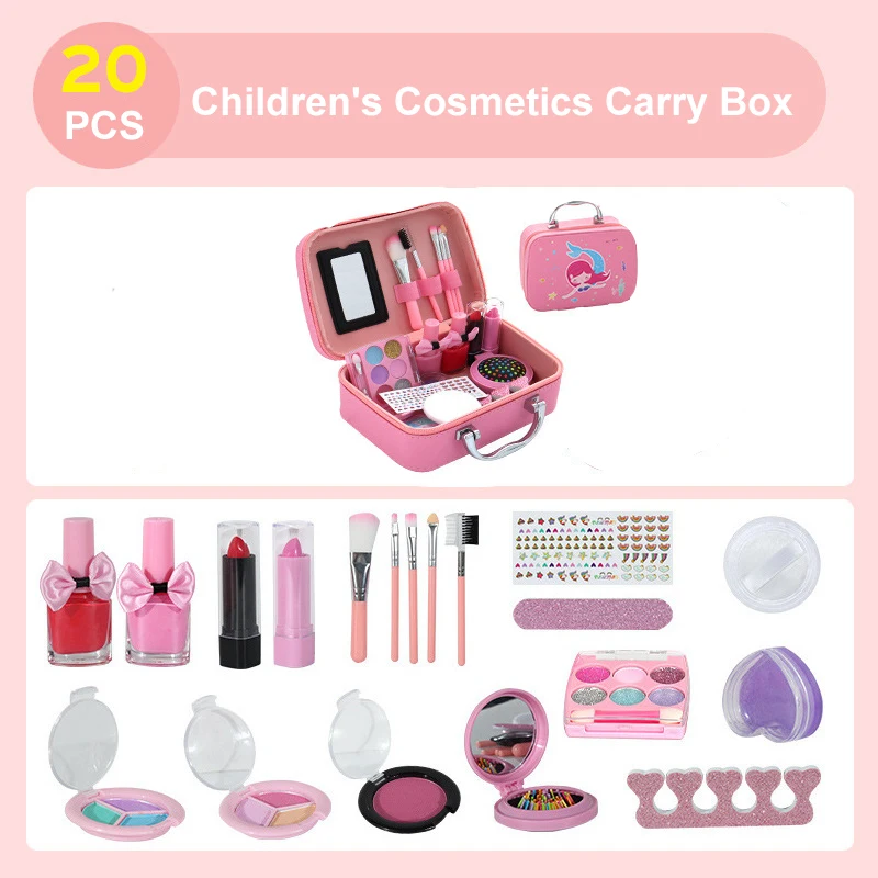 Doll Makeup Set Doll Head For Hair Styling With Hair Dryer Styling