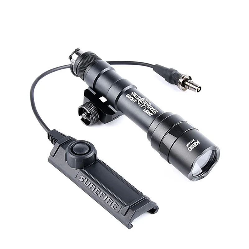 White 600 Lumens Tactical Flashlight for Hunting and Airsoft