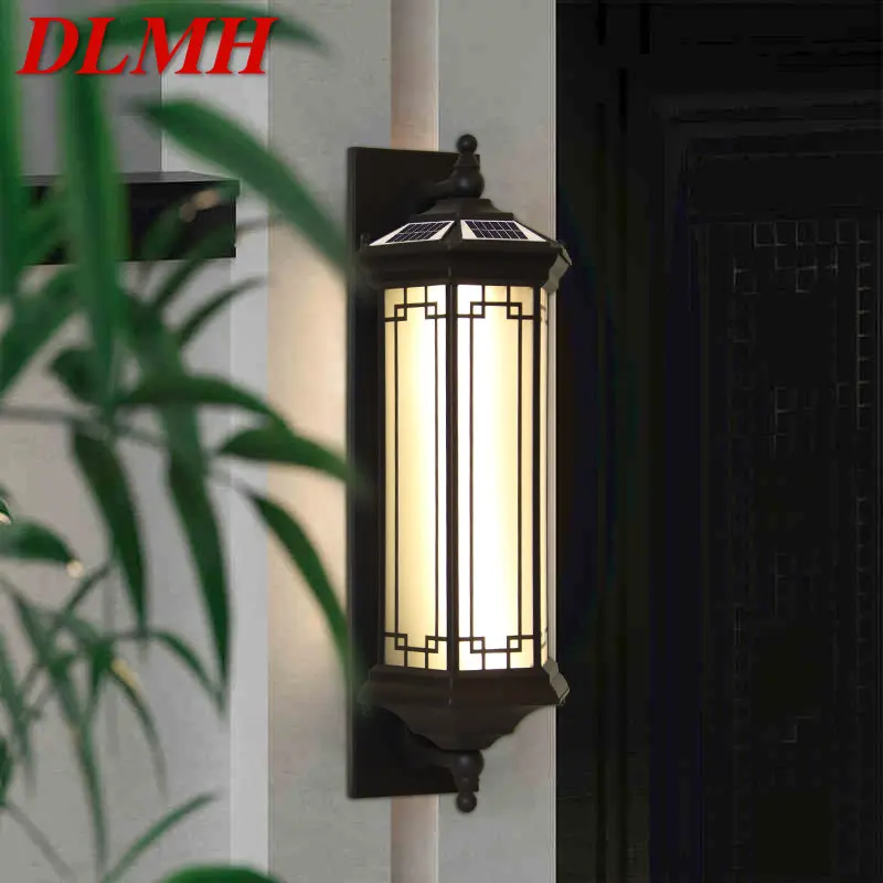 

DLMH Solar Wall Lamp Contemporary Outdoor Sconce Lights LED Waterproof IP65 for Home Villa Balcony Courtyard