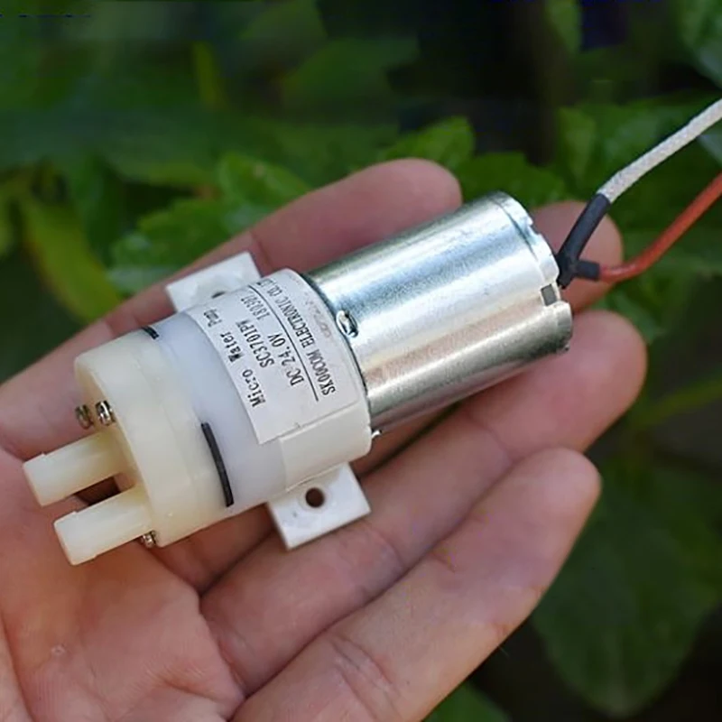 

Mini 370 Water Pump Small Mini Water Diaphragm Pump Self-priming Pump Mute Vacuum Pump DC24V 22 MA Carbon Brush