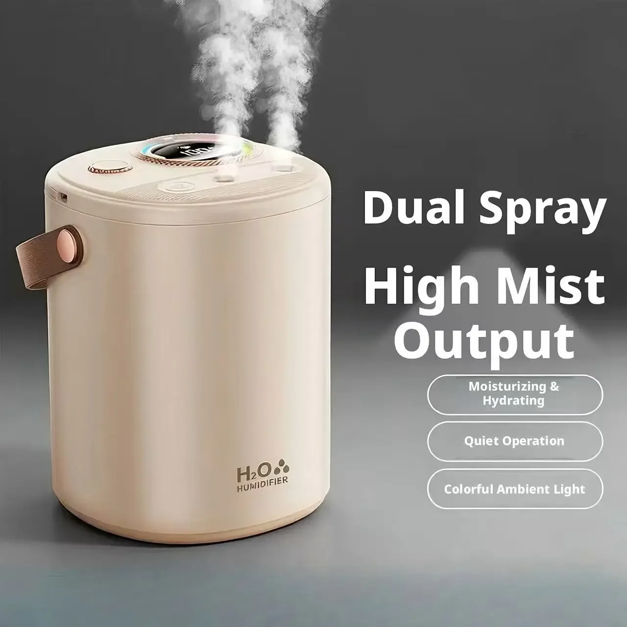 Home Air Humidifier Large Capacity Silent Ultrasonic Mist Maker Moisturizing Humidifier For Bedroom Office Pregnant Baby Use 1