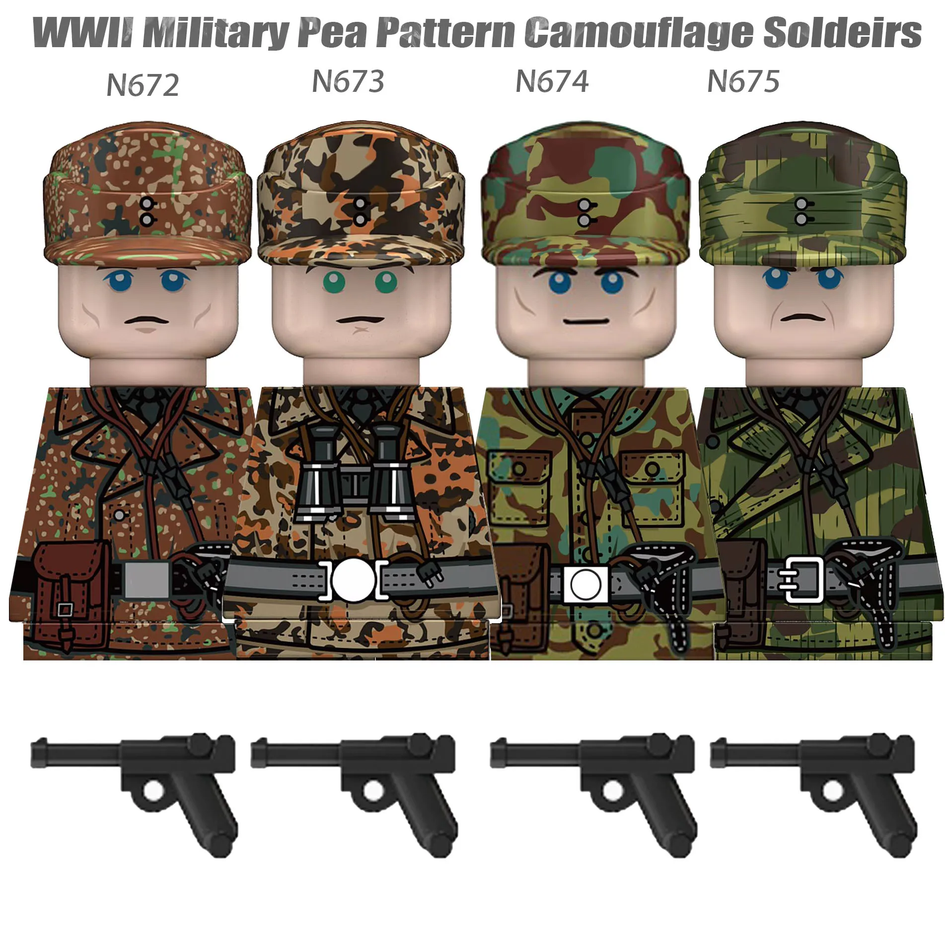 WW2 Winter Soldiers Building Block Set - Military Figures & Weapons Collection