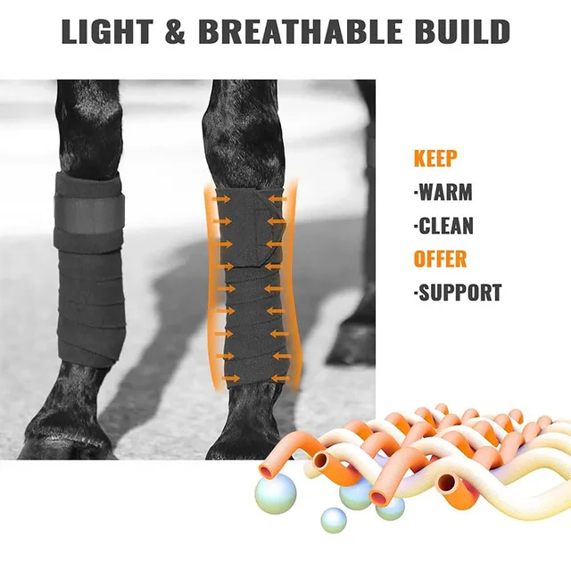 Horse Leg Anti Collision Straps Outdoor Equestrian Protective Gear Horse Leg Injury Protection Sleeve 4