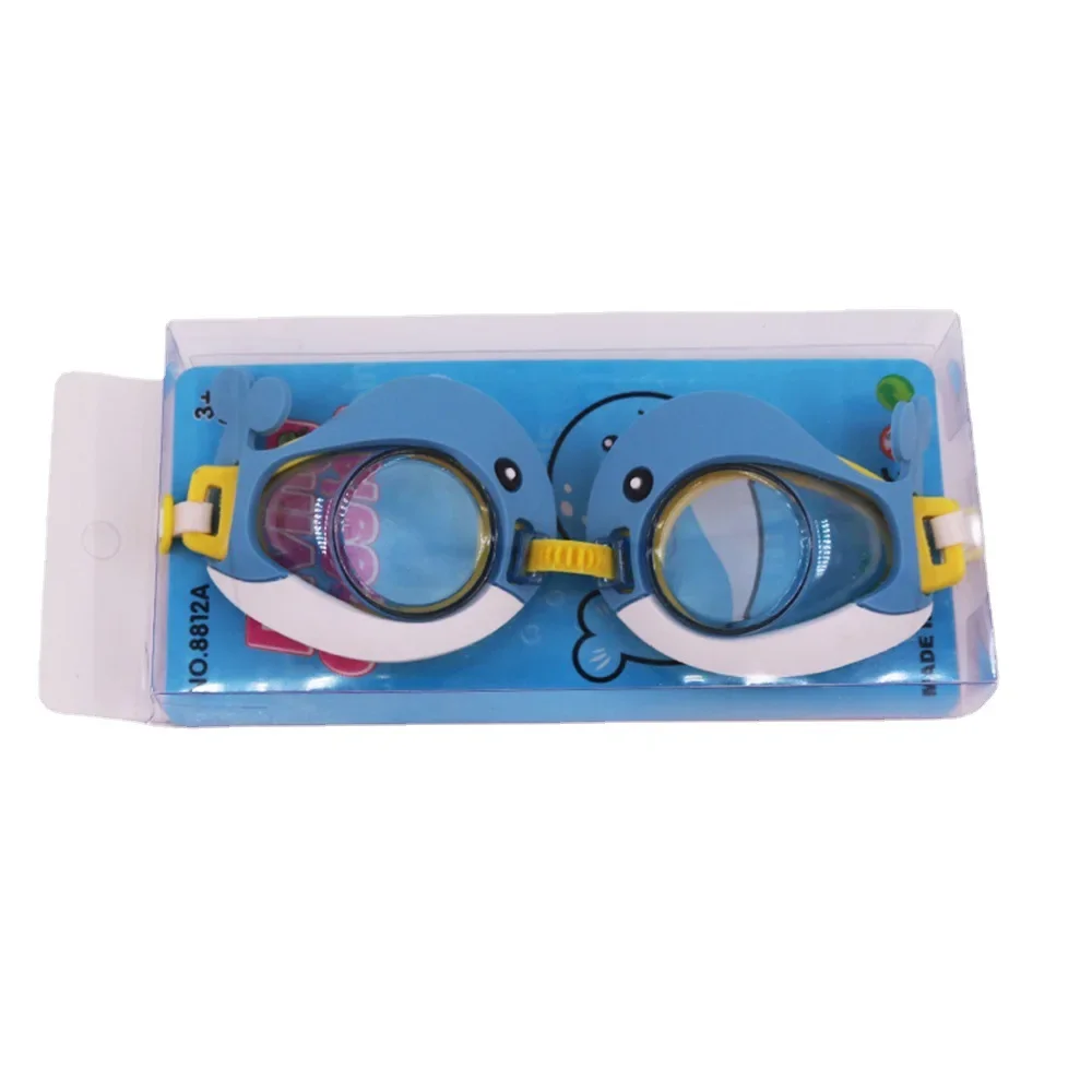 Kids Swimming Glasses One - Piece Cartoon Goggles for Children Comfort Waterproof Diving Equipment Wholesale