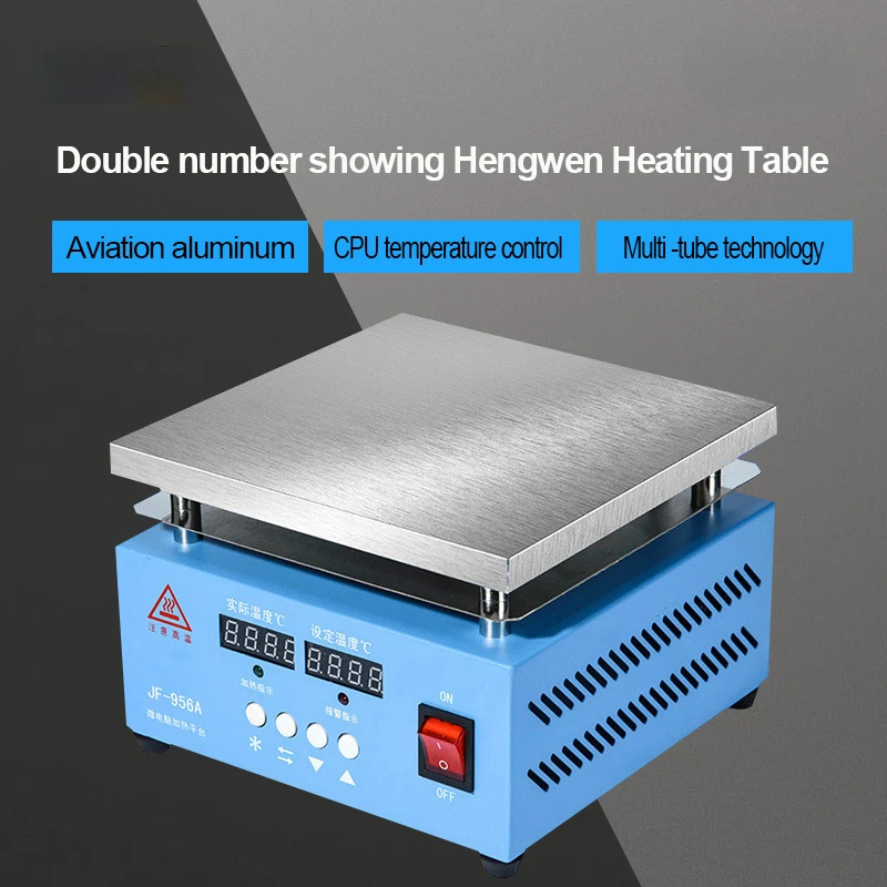 956S Heating Table 300w Dual Display Heating Plate LED Lamp Bead Welding Table Adjustable Temperature Hot Plate Ironing Machine