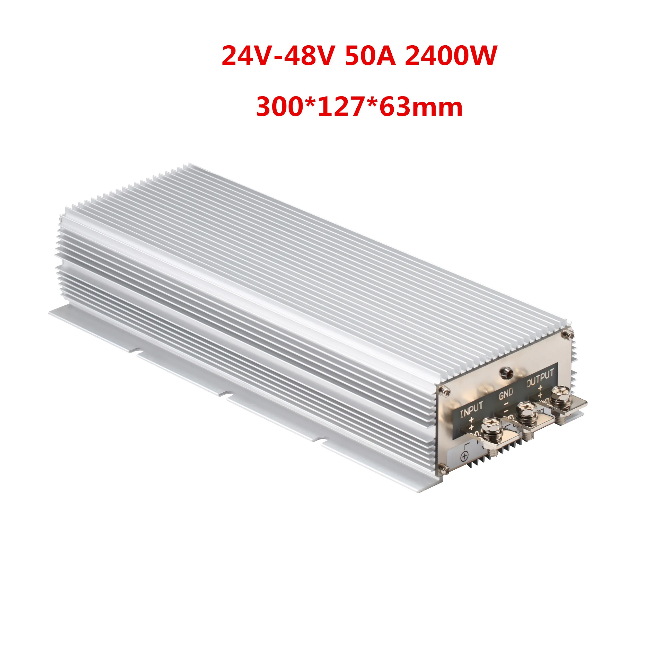 24 V to 48V 50A 2400W DC DC Converter Transformer Voltage Regulator Step Up Boost Module Power Supply for LED Solar Car Boat dc to dc step up 3 5 5v to 12v1a converter adjustable voltage regulator power modules boost module booster 5v 8v 9v 12v