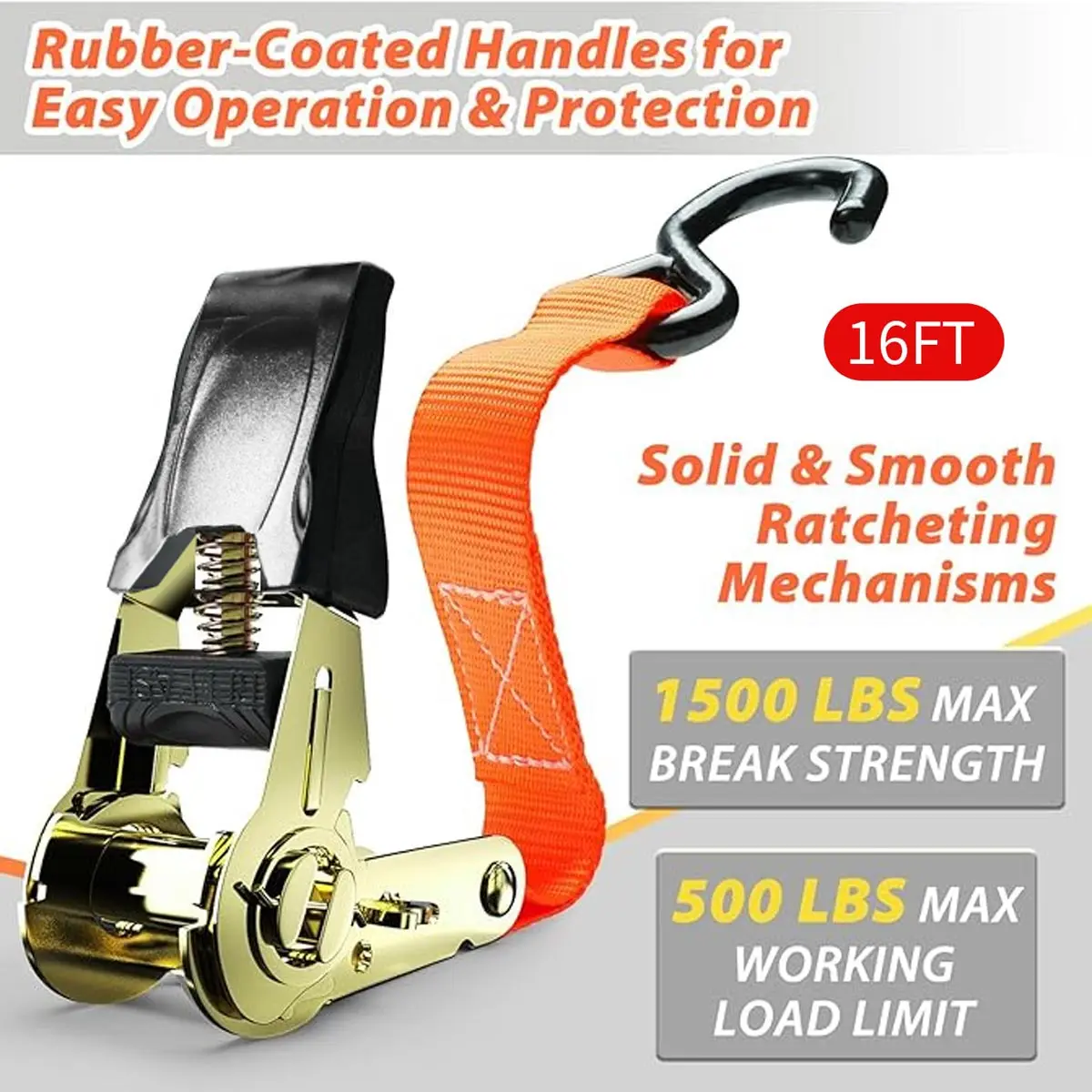 Cargo ratchet strap KMT 5m*25mm meters car cargo ratchet strap tie down belt motorcycle heavy duty buckle tensioning trailer fastening bike lashing