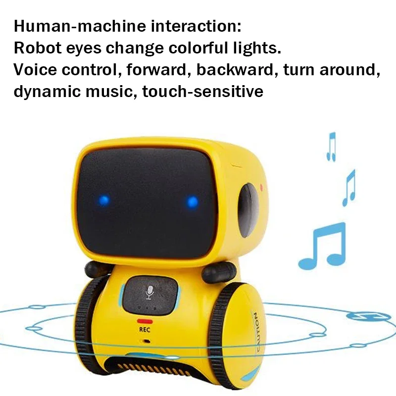 Toy Robot Voice Control Interactive Robot Cute Toy Smart for Kids Dance Voice Command Touch Control Toys birthday Gifts