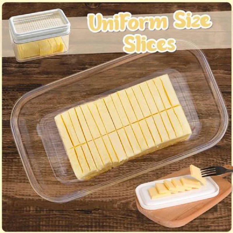 Handy Solid Butter Box Cheese Board Server Crisper Transparent Plastic  Storage Container Cheese Keeper Case Butter Cutting Mold - AliExpress